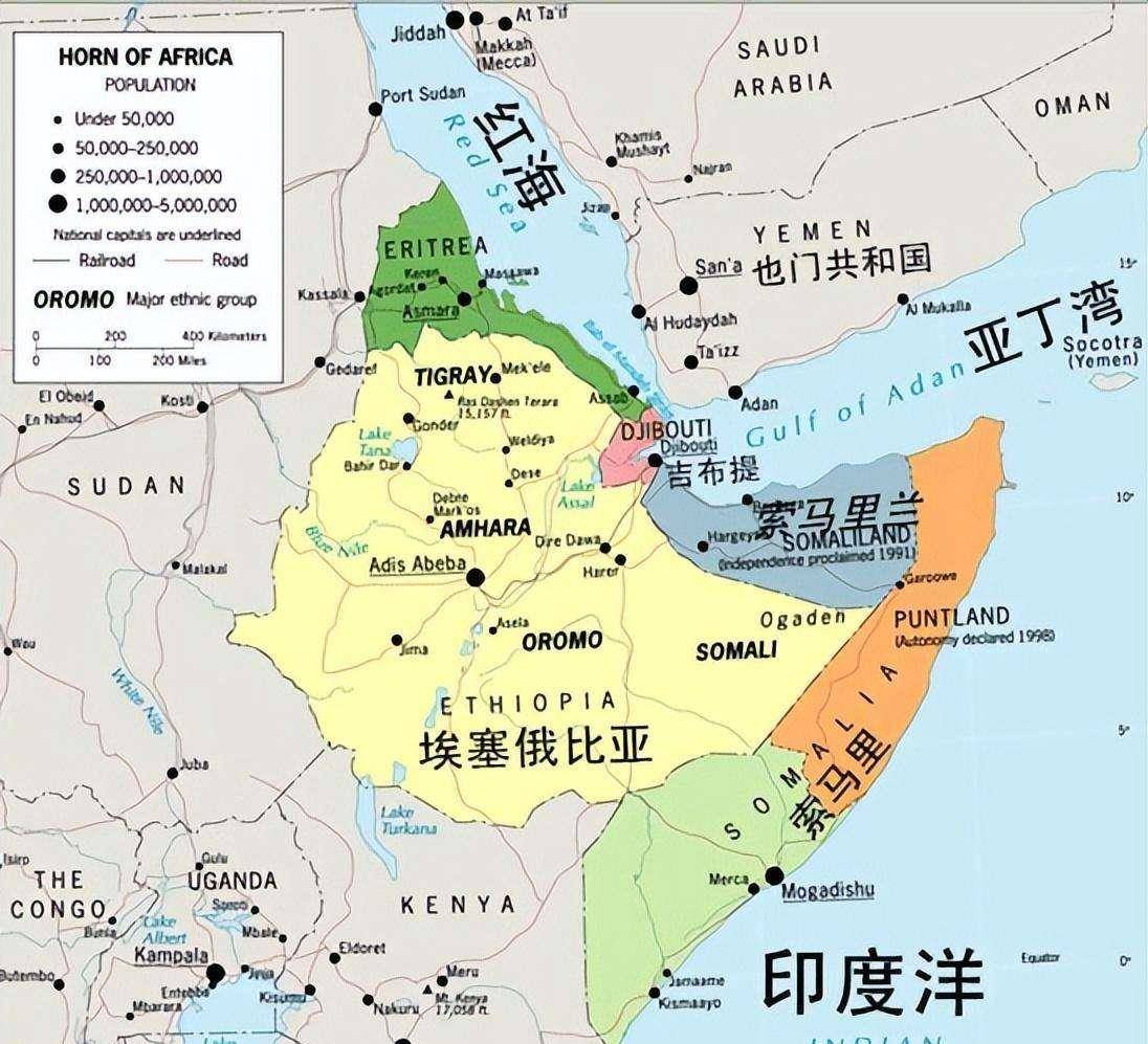 索马里海盗地图图片