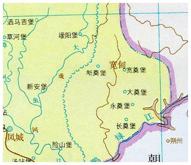 因地势而得名——边界线地名探究之辽宁宽甸_明朝_清光绪_地图