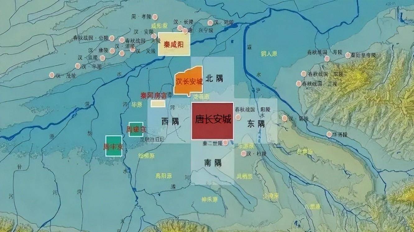 唐朝长安周边地图图片