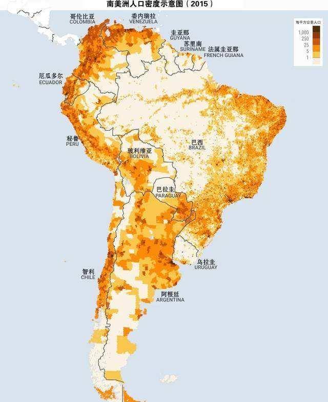 北美洲人口密度图图片