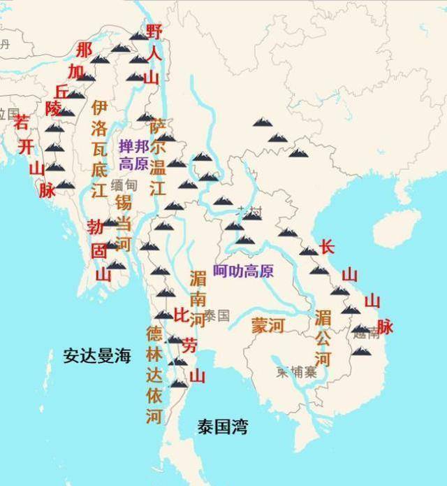 中缅1200公里运河地图图片