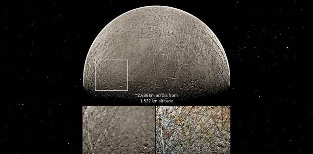 朱诺号拍摄史上最清晰的真实木卫二照片,欧罗巴上有生命吗?