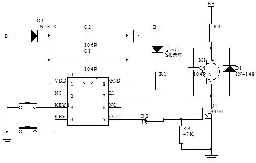 循环定时开关电路图五