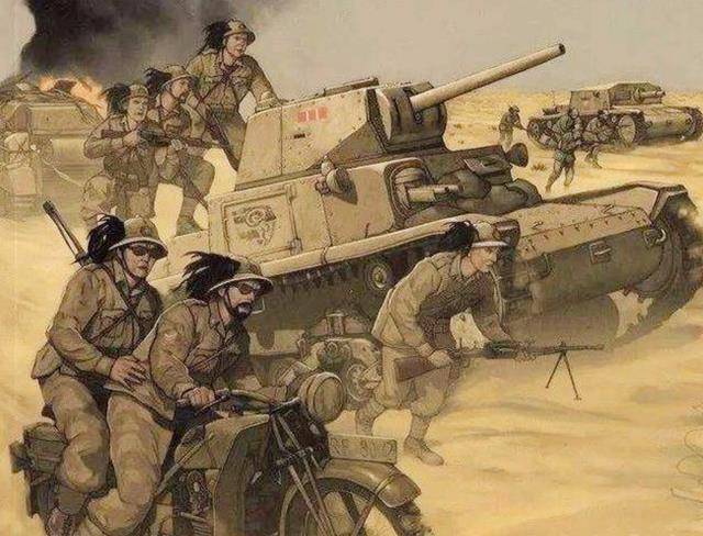 二战中意大利搞笑宣传画:实战中屡战屡败,海报里重拳出击