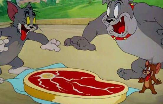 再看《猫和老鼠》分肉:它们分的可能不是肉,而是国家