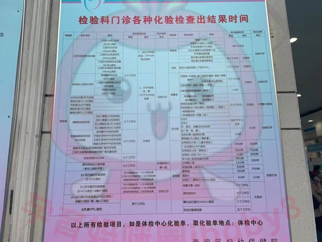 海淀妇幼产检时间表_海淀妇幼产检项目费用_北京海淀妇幼保健院工资