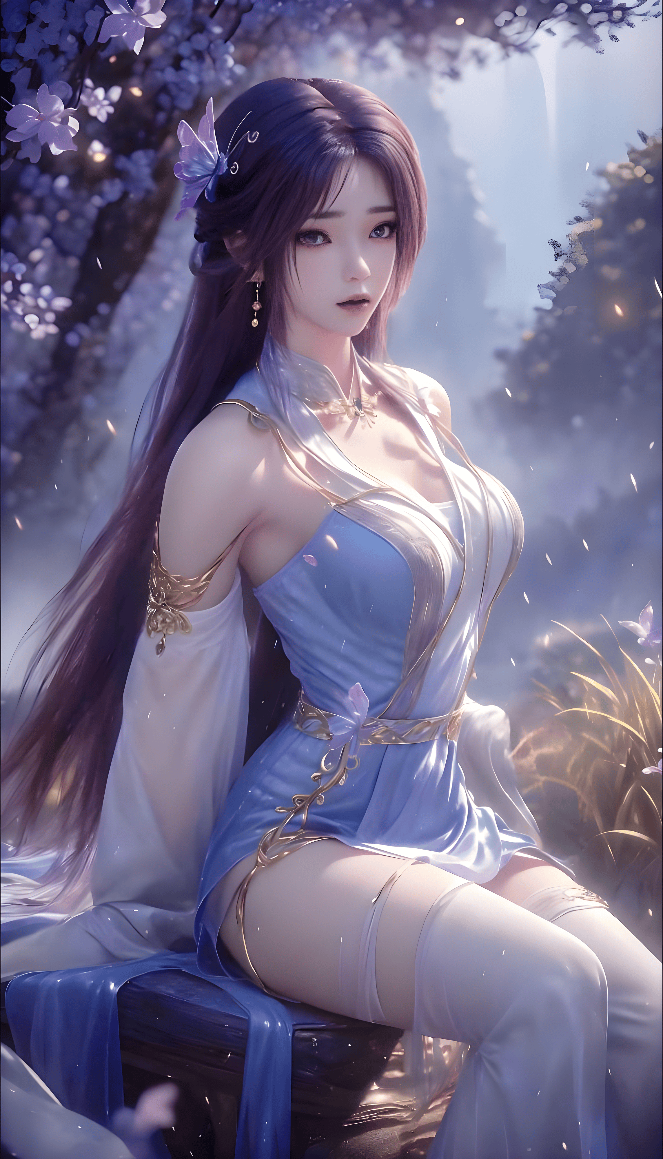 完美世界》云曦AI高清美图壁纸：在他辉煌时，我只会远看！