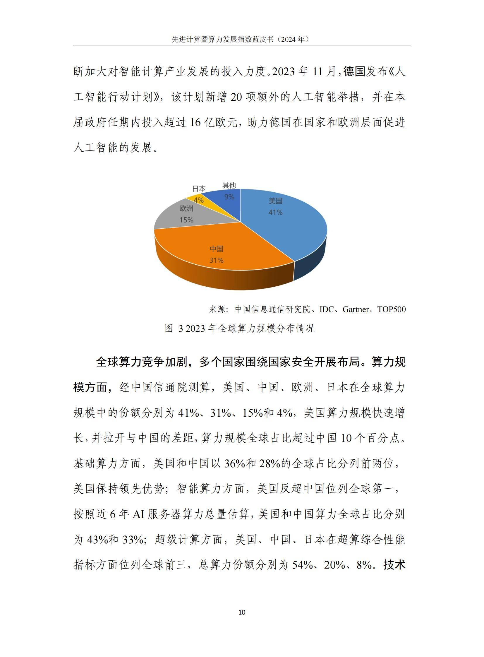 中国信通院：2024年先进计算暨算力发展指数蓝皮书，详细报告分析-报告智库