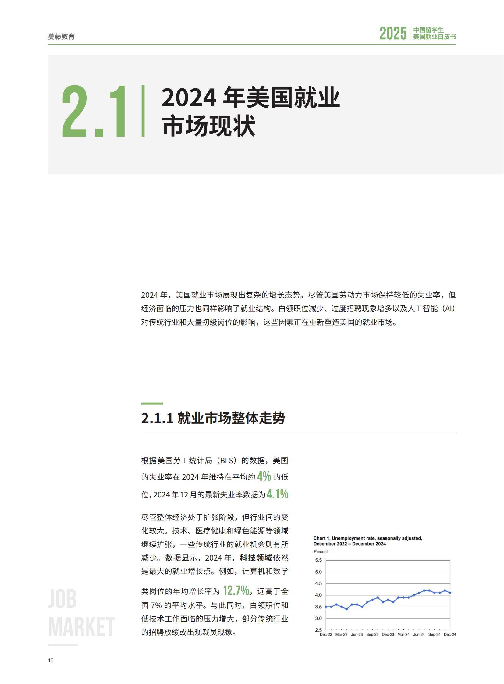 2025年中国留学生美国就业现状分析，中国留学生美国就业白皮书-报告智库