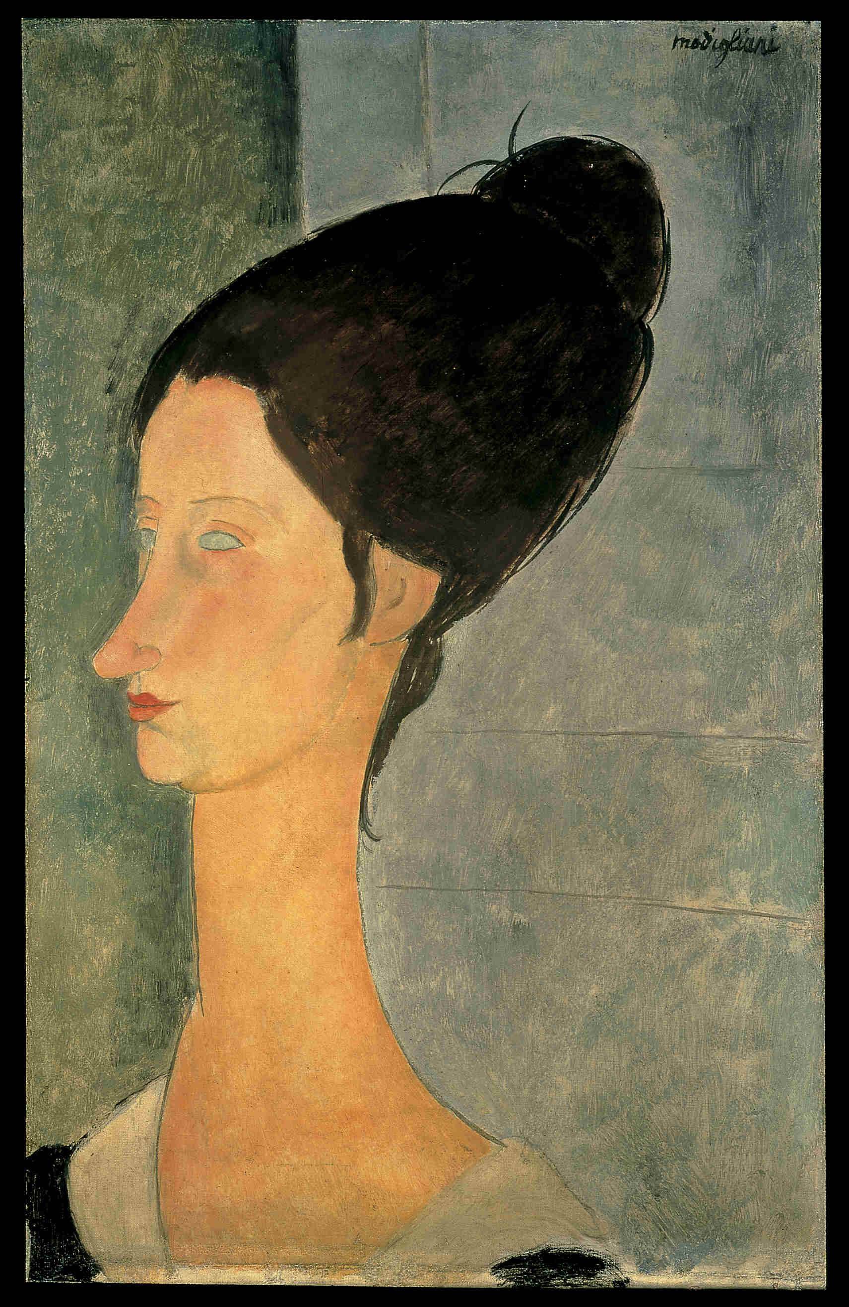 莫迪里阿尼悲剧的一生丨绘画_珍妮·赫布特内_作品_肖像