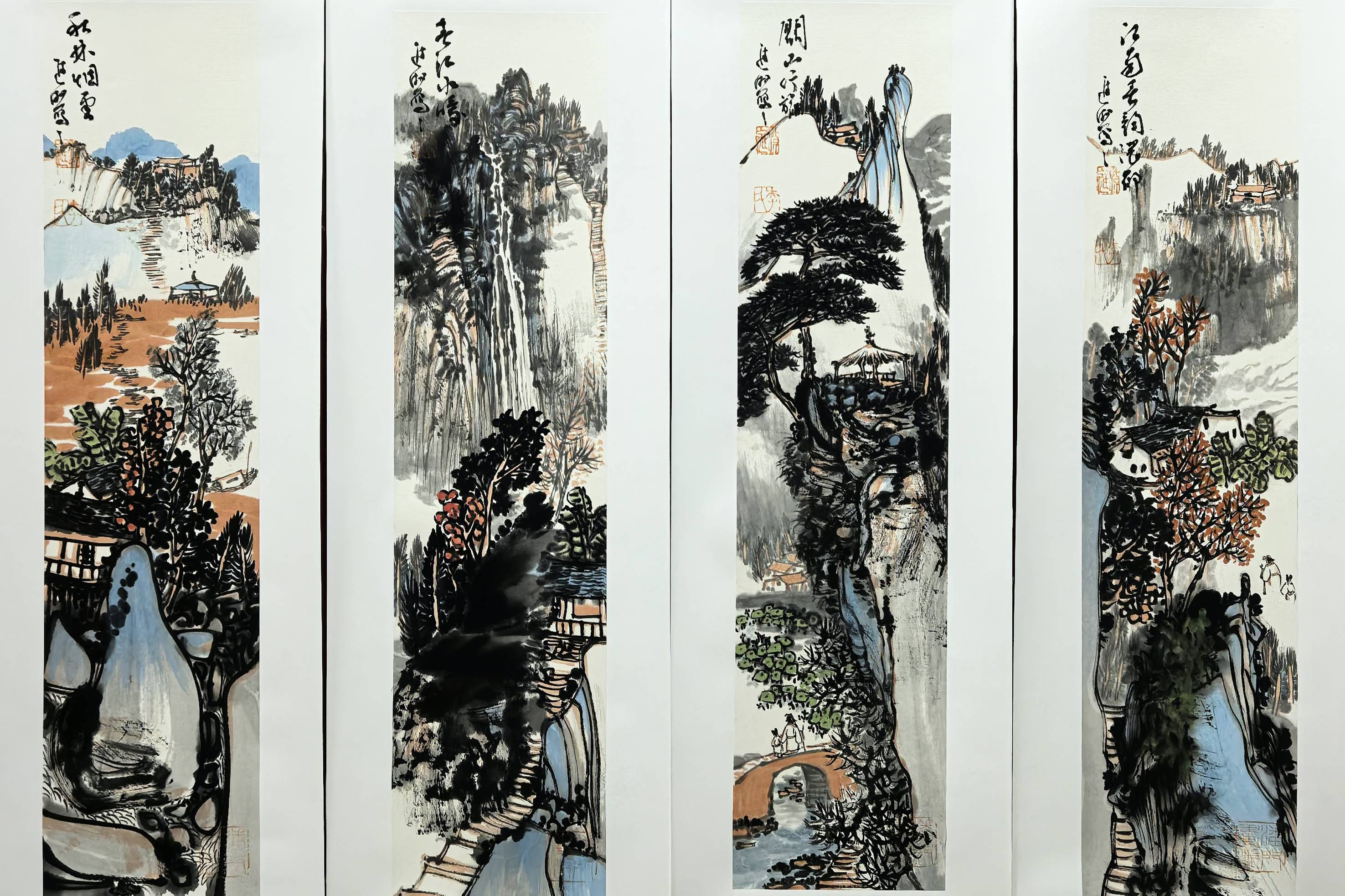 "山水寄情 花鸟写心"