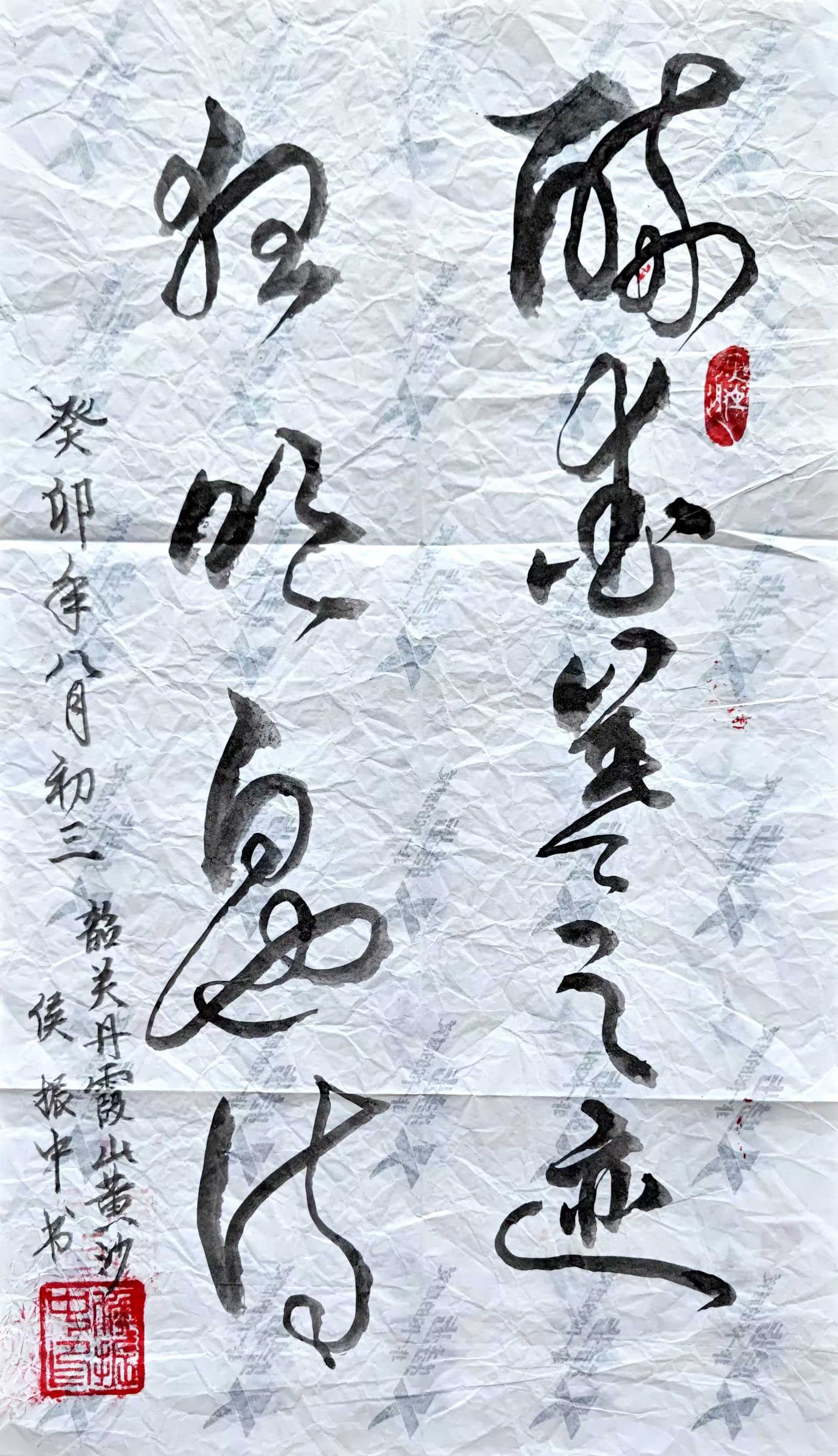 侯振中老师2025年书画作品荣获【金奖】书法家独特魅力与风采展现