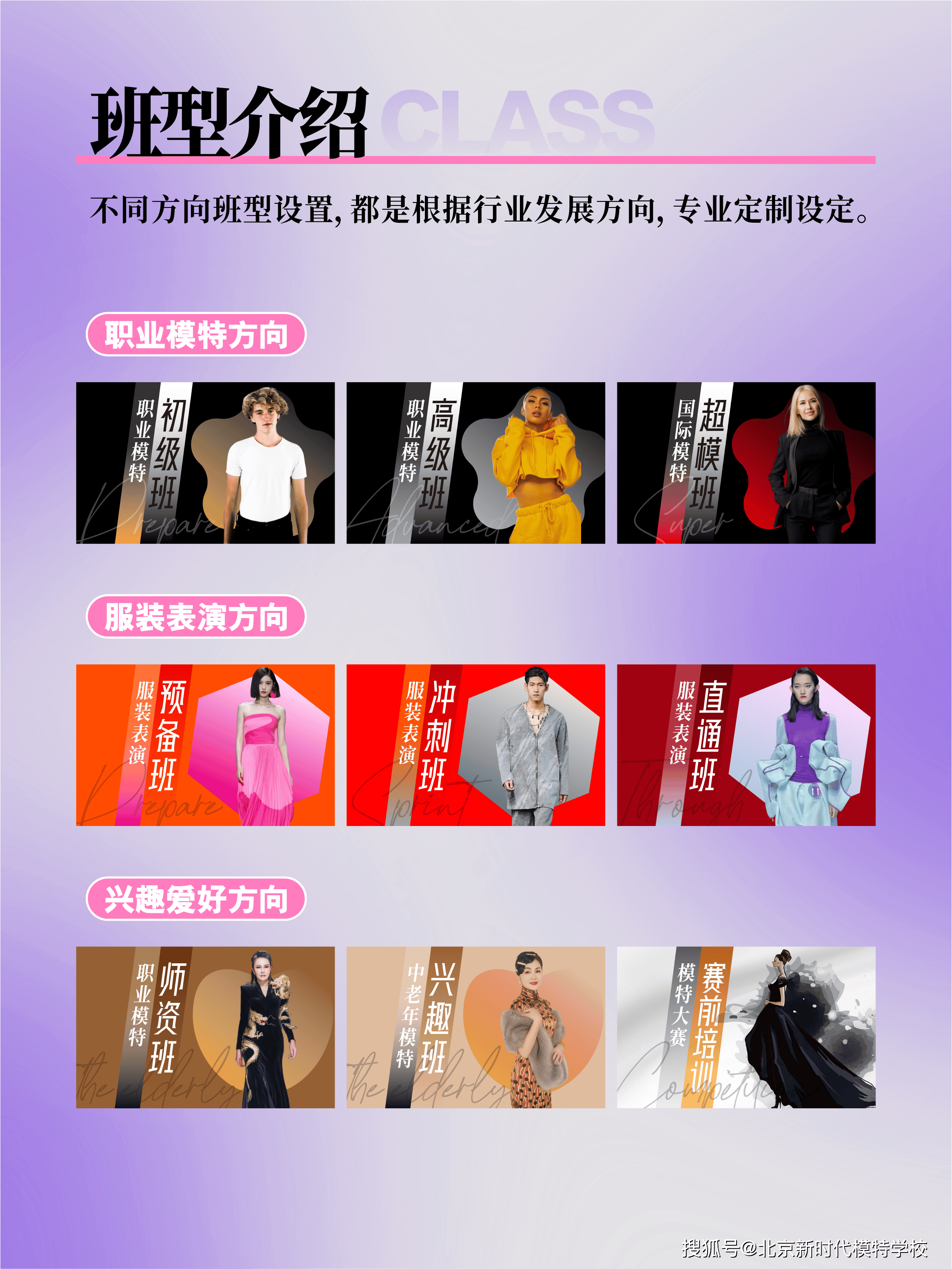 北京新时代模特学校暑期模特培训/暑期服表艺考培训招生