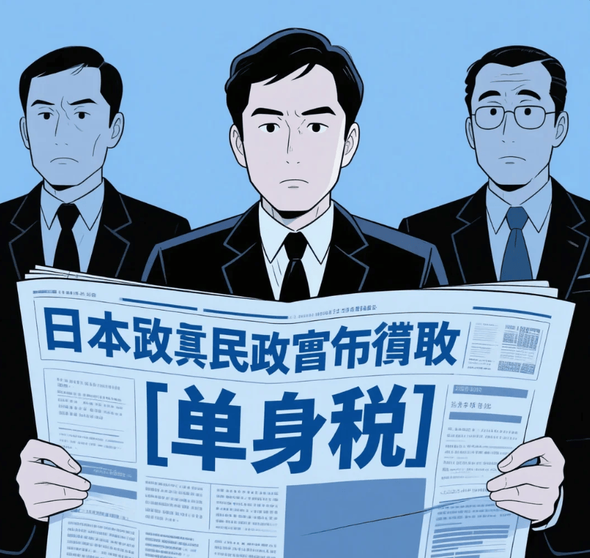 不结婚就得多交钱？日本单身税引发全球热议，年轻人直呼活不起