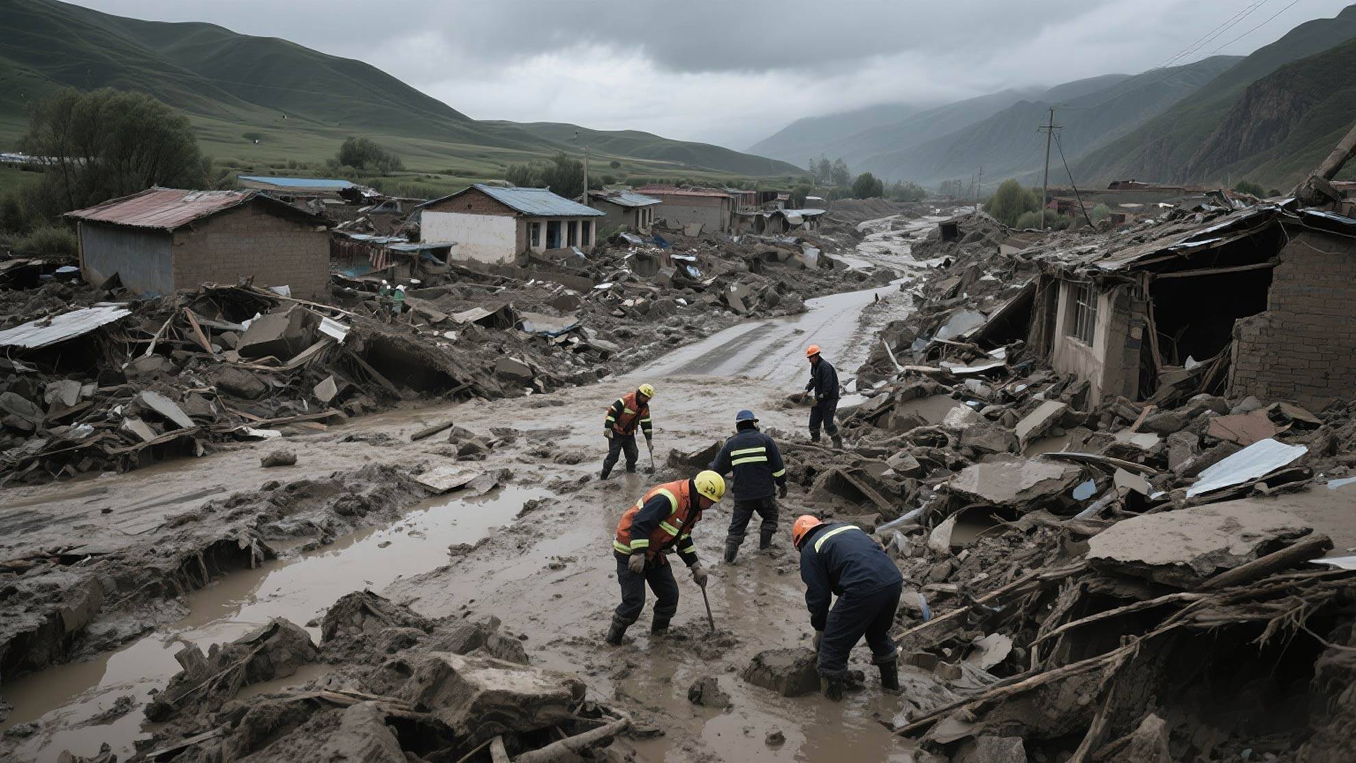 青海门源县泥石流灾害:3人遇难,2人失联