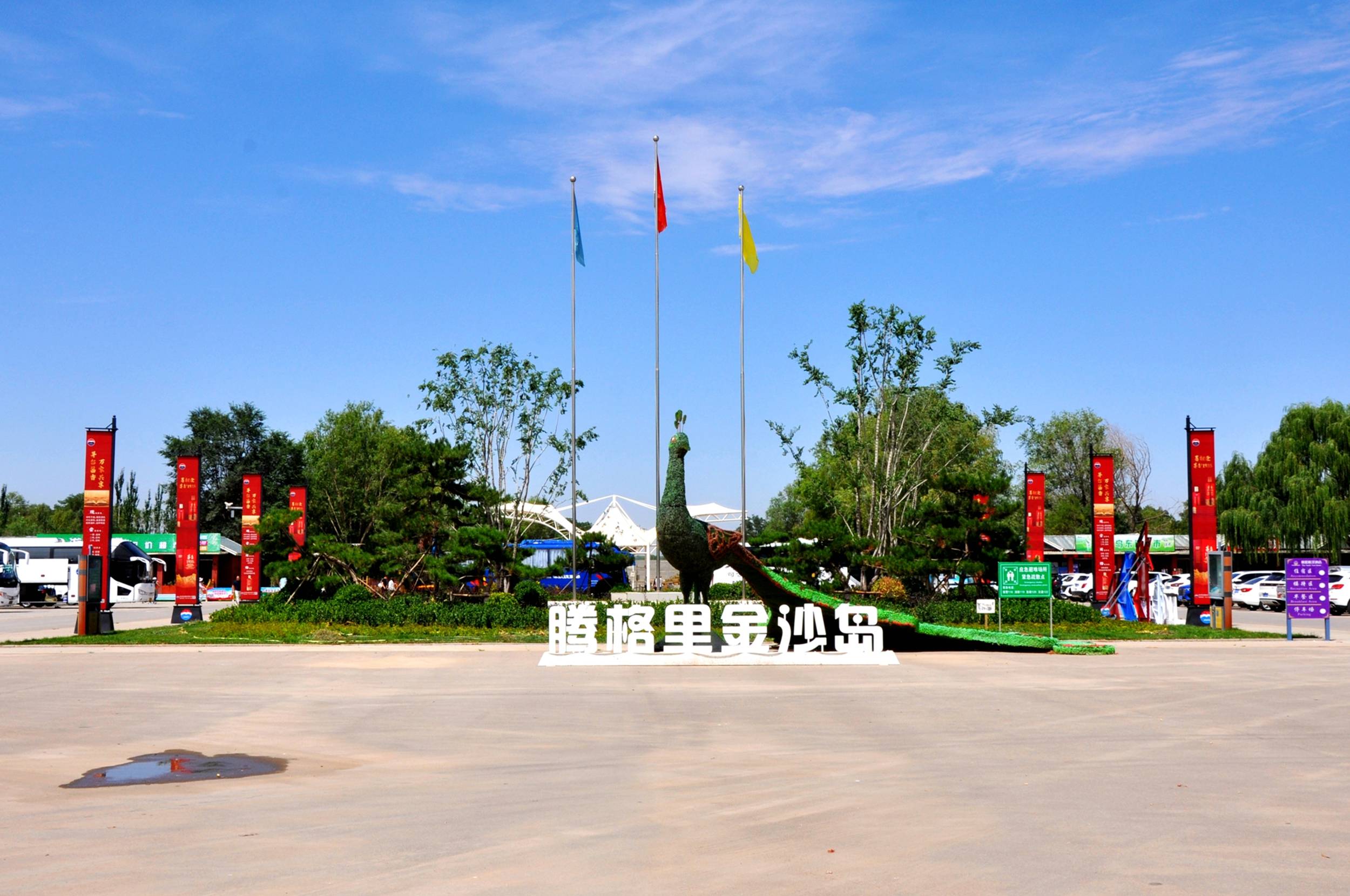 夏日里的宁夏中卫金沙岛