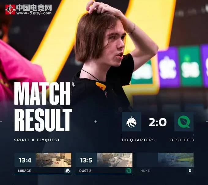 BLAST伦敦公开赛2025：Spirit 2-0横扫FlyQuest晋级胜者组