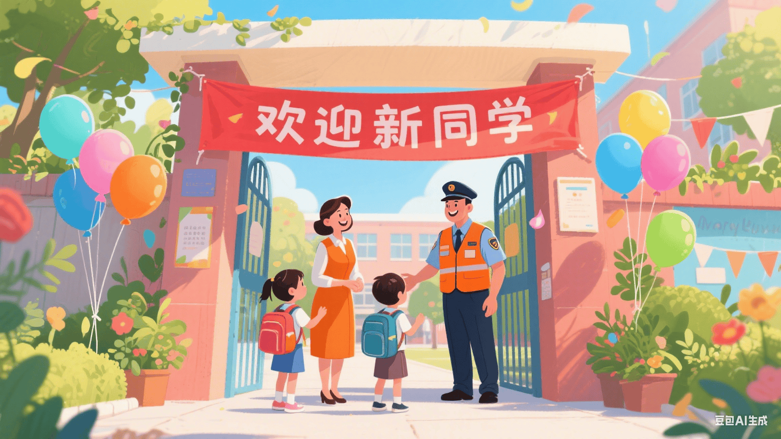 迎新活动和严密的安全措施,为学生们营造了温馨,安全,有序的开学环境