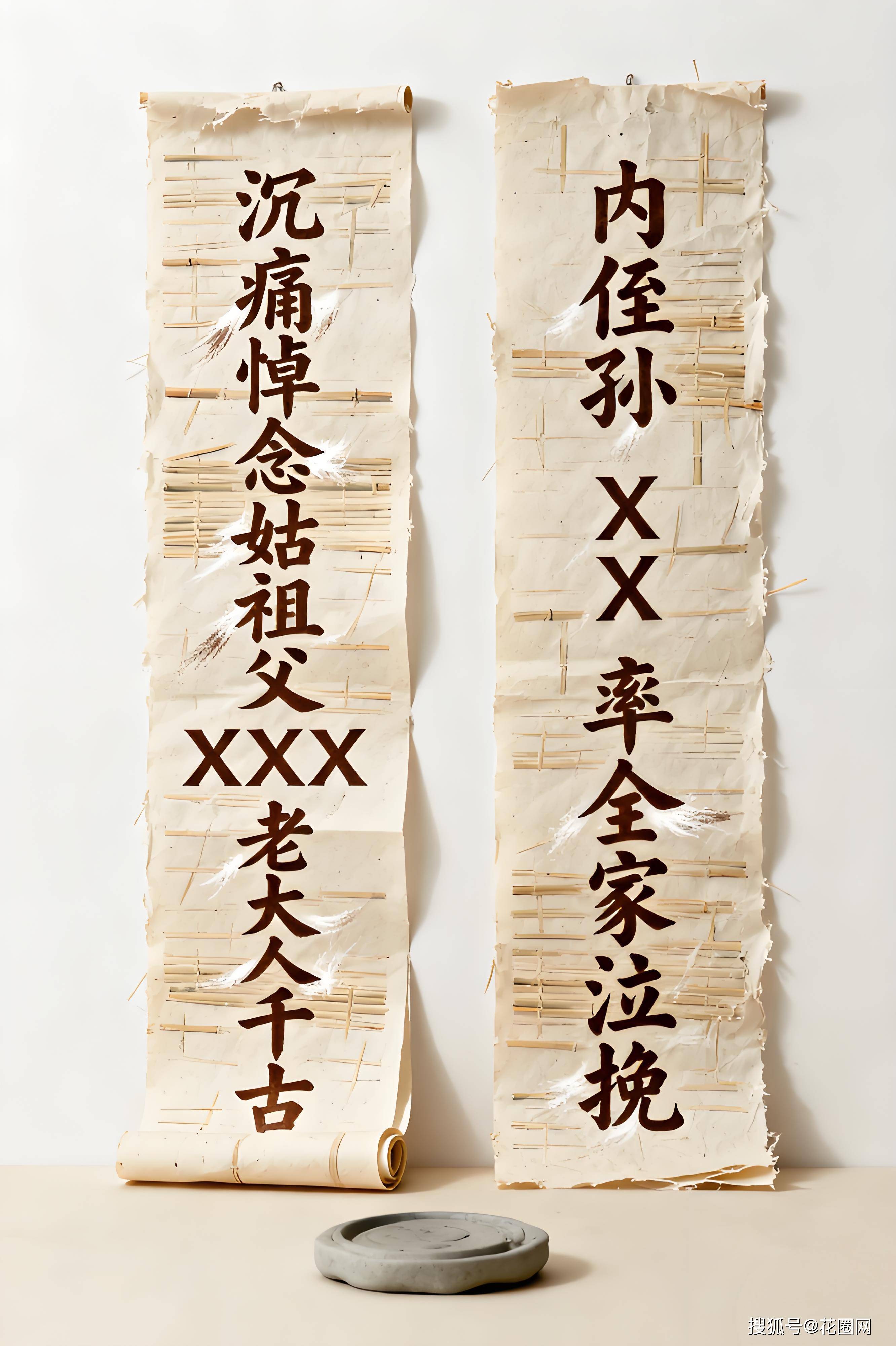 姑爷爷走了,花圈挽联书写技巧全在这!