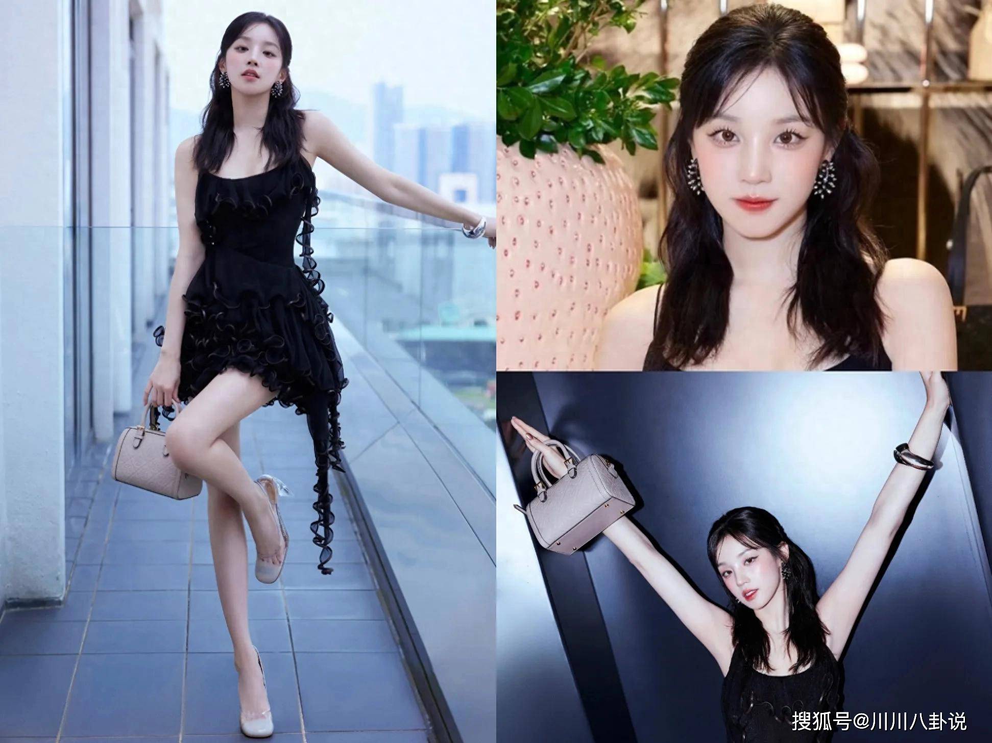 宋雨琦黑裙造型太绝了！灵动俏皮甜酷风，这才是少女感的天花板