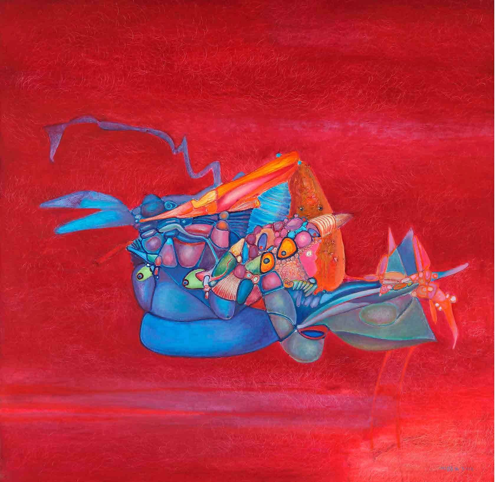 恒河料理 150X150cm 布面油画 2018.jpg