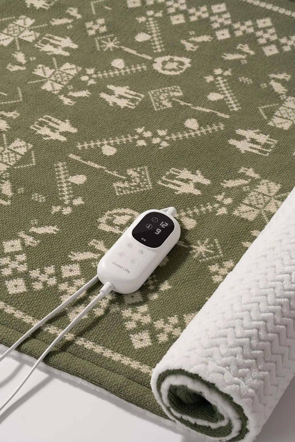 可水洗的电热毯【forestlife轻奢暖身毯电热毯】柔软细腻,像睡在棉花