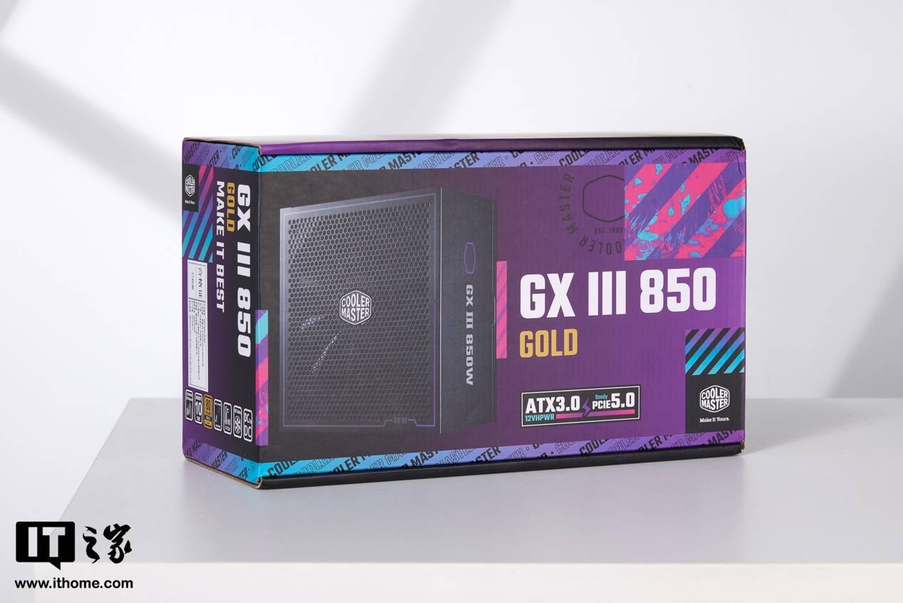 【it之家開箱】酷冷至尊gx Ⅲ 850w gold modular電源圖賞,電源就該