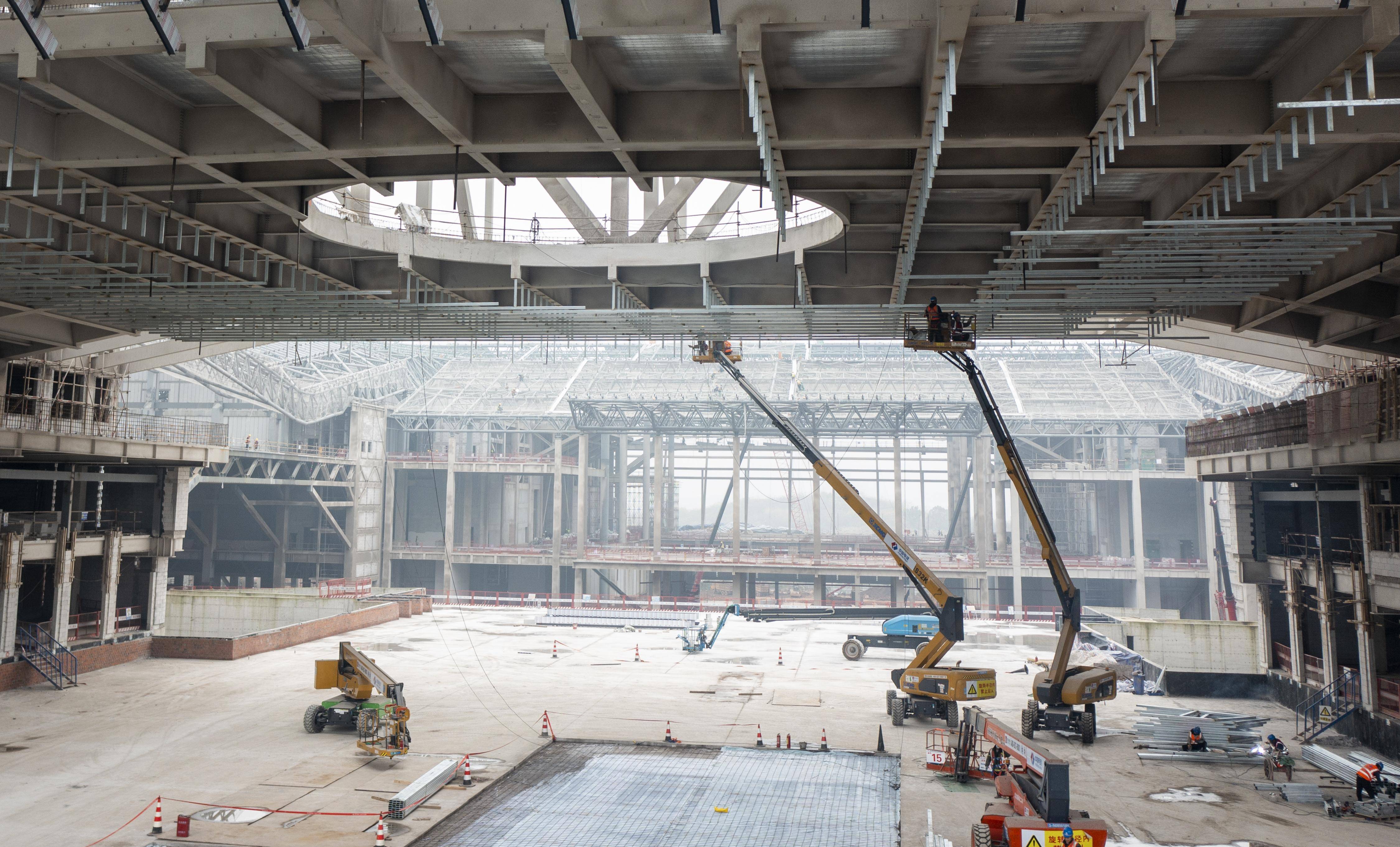 西部(重庆)科学城科学会堂项目主体结构实现全面封顶_施工_建设_科技
