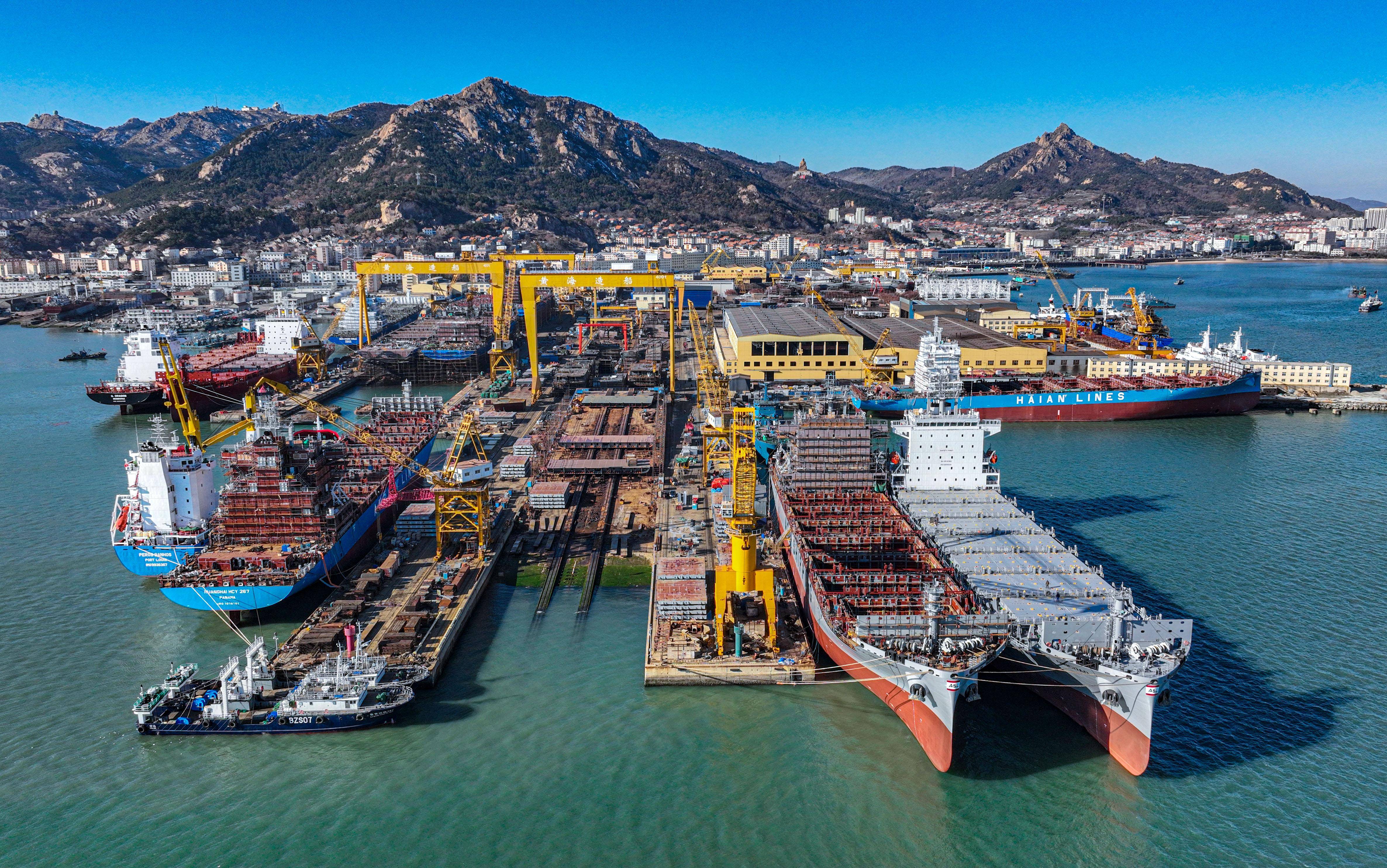 山东荣成:出口订单旺盛 船企加紧生产#_船舶_修造船_石岛管理区