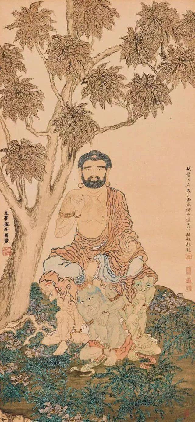 十三,四歲時其父曾帶他到杭州長明寺去禮佛,十八歲至二十歲間他曾在