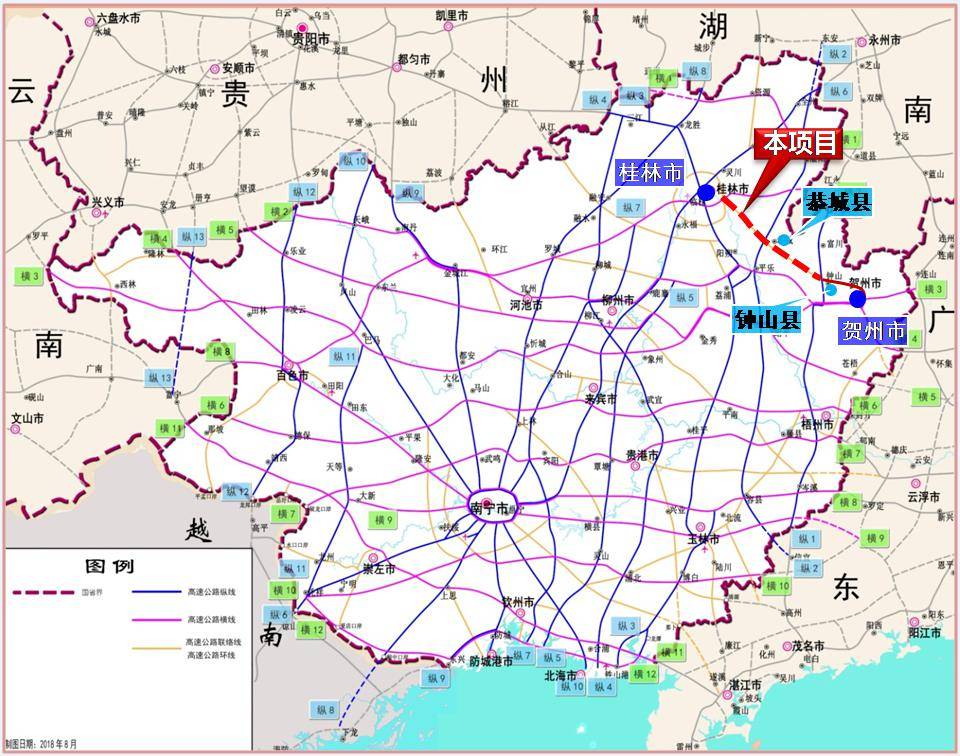 上林至横县高速线路图图片