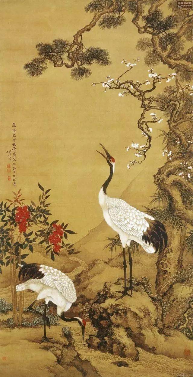 赵佶即宋徽宗,芙蓉锦鸡图