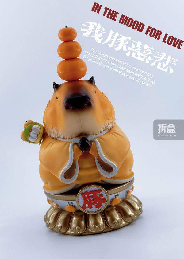 博物志 2024佛系豚宝君 卡比巴拉 网红表情包 gk摆件手办_官方_cm_pu