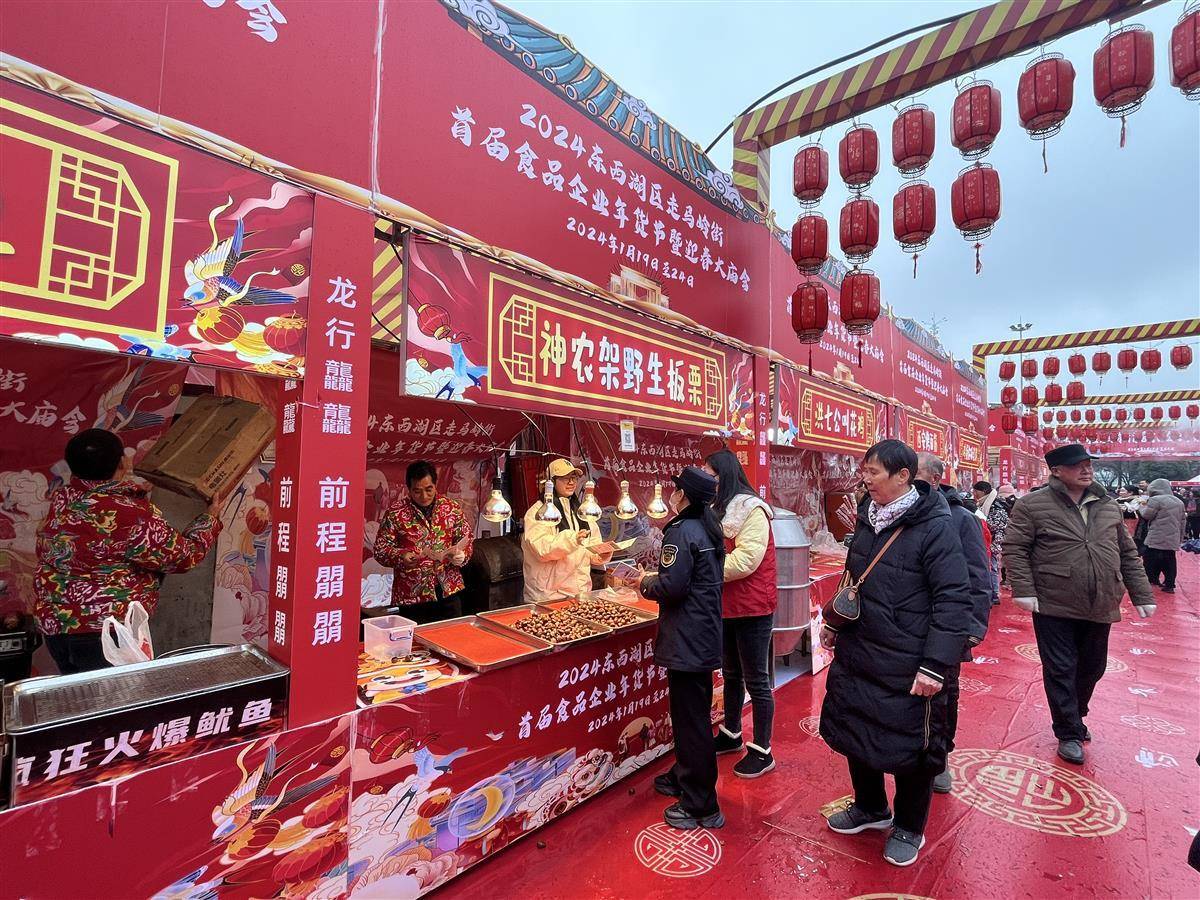武汉东西湖区走马岭街开展"欢乐迎春庙会,乐趣垃圾分类"活动_游客