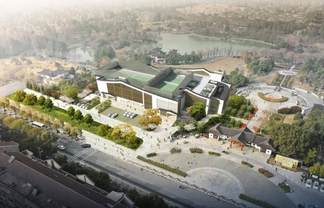 新世纪公园停车楼项目效果图经过市区新世纪公园,一定会被西侧酷似