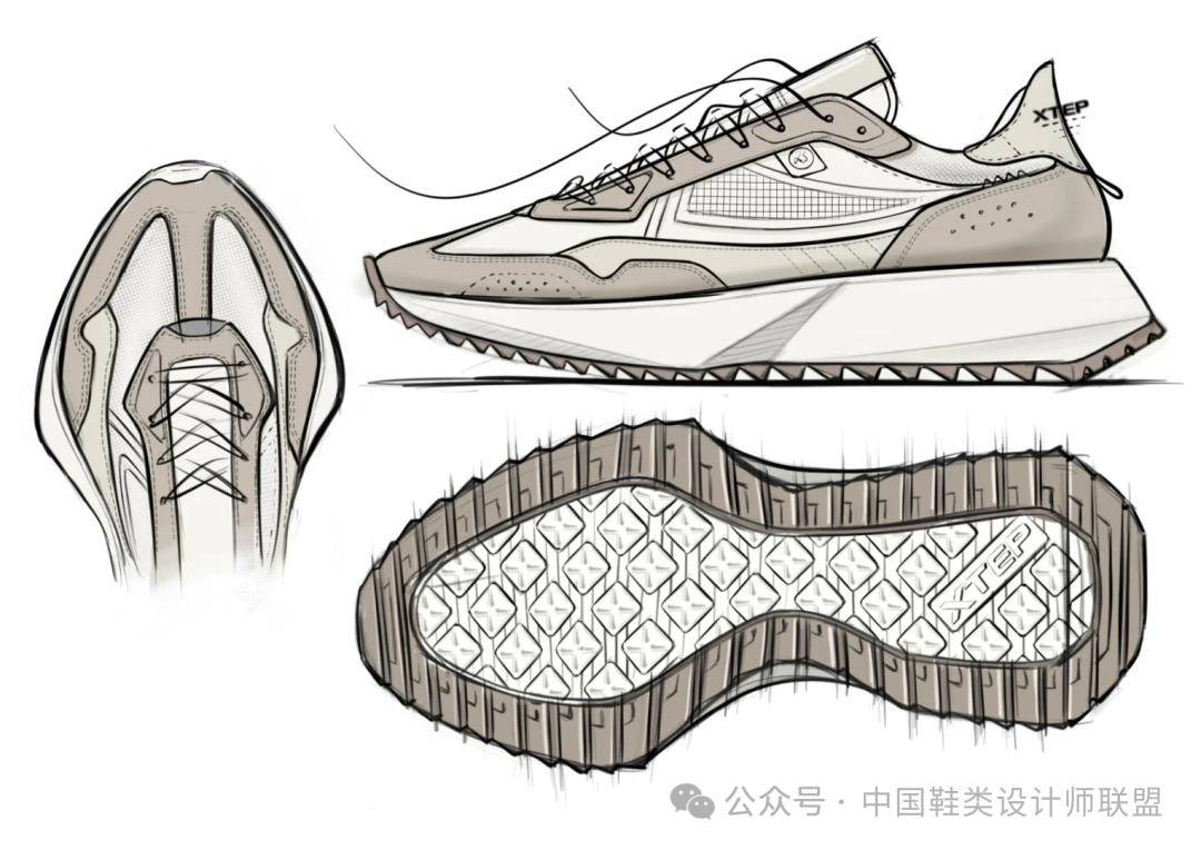 鞋设丨特步球鞋设计稿&成品_组合_课程_访问