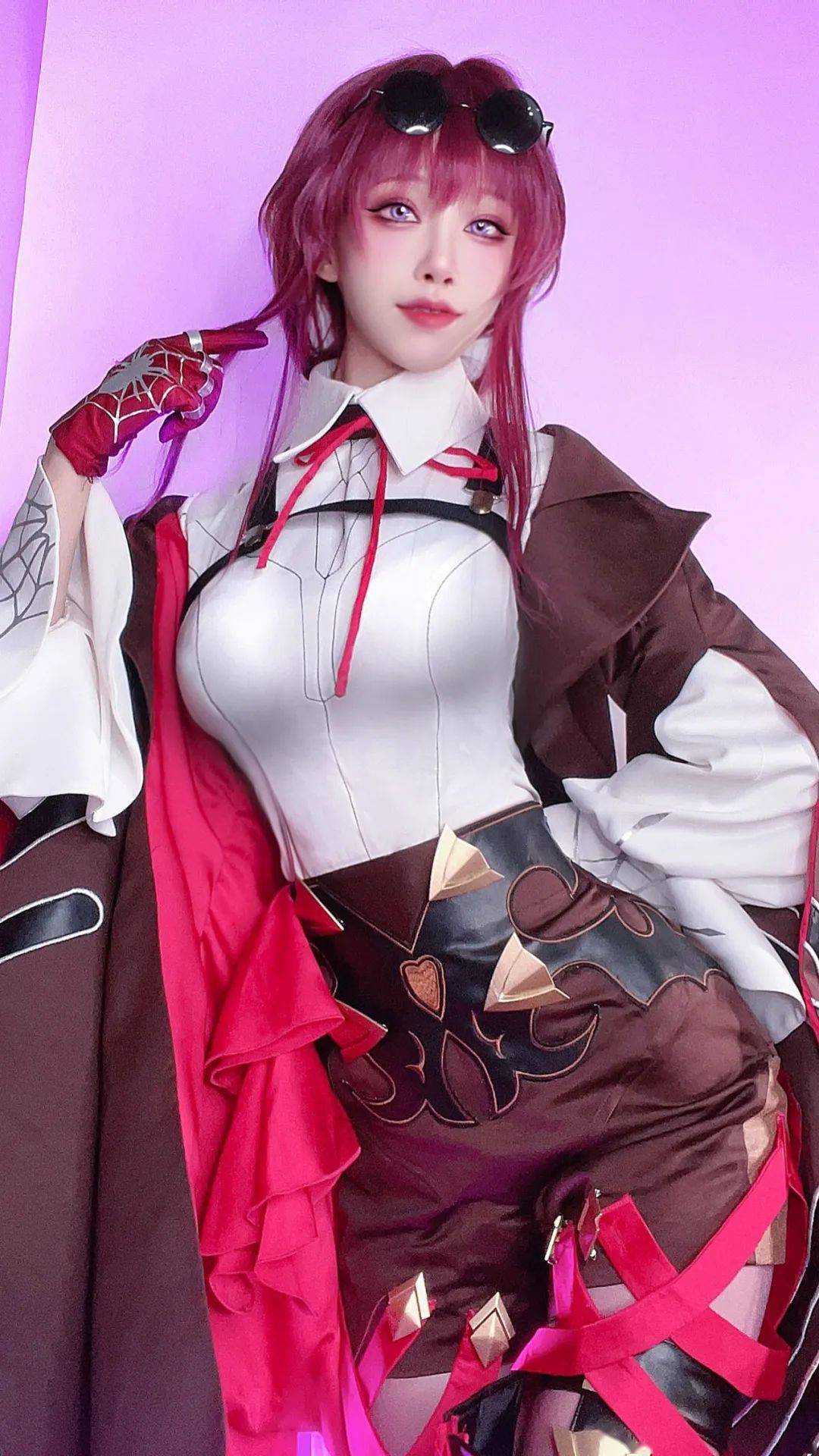 cosplay丨崩坏星穹铁道 卡芙卡:像蜘蛛一样的坏女人_-aqua_end_水淼