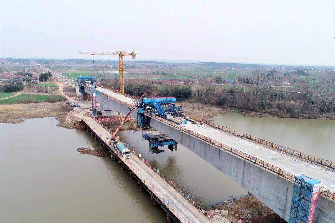 沪渝蓉高铁漳河特大桥顺利贯通_施工_工程_武汉