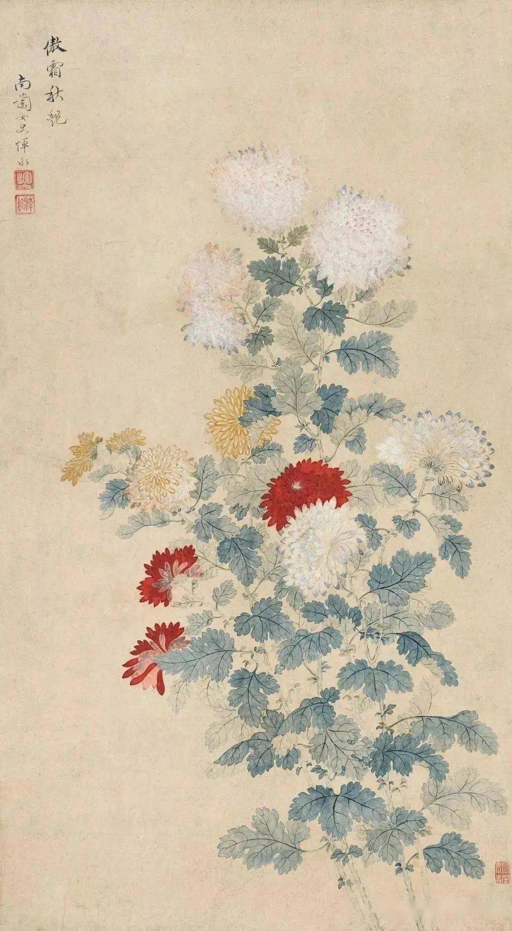 清代女性画坛双绝之一,获乾隆帝题诗嘉奖_国画_恽冰_武进