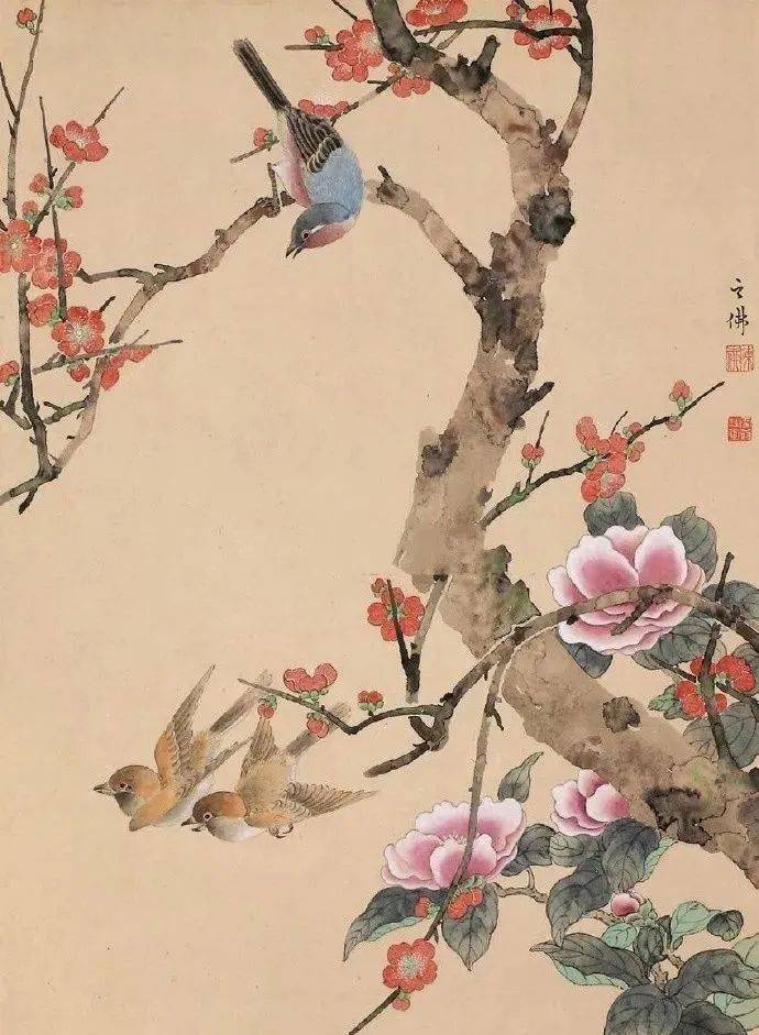 "雪翁"画梅,美在清雅_国画_梅花_工笔