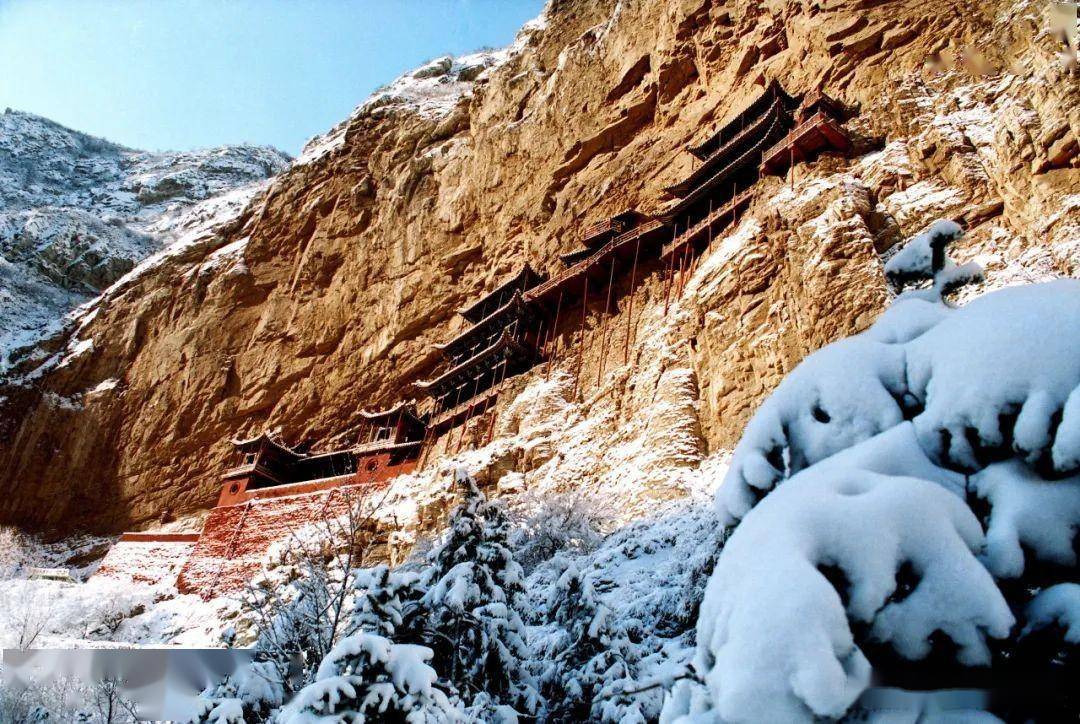 山西恒山悬空寺景区2024春节期间免票啦_门票_美景_交通