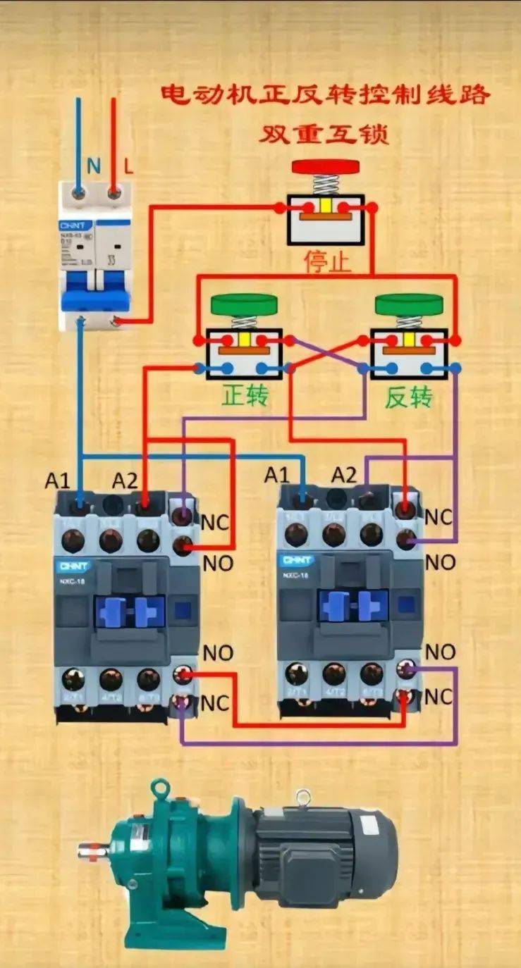 中间继电器实现三相异步电动机缺相保护实物接线电路图8,门禁系统实物