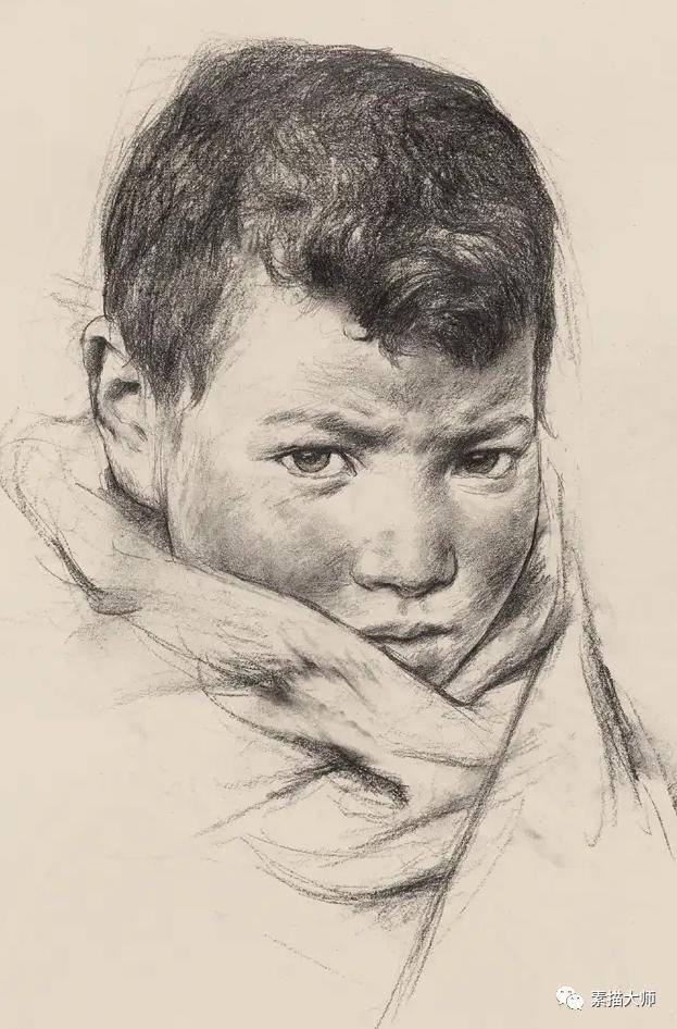 解放军艺术学院美术系,张利教授素描作品_cm_年作_网络