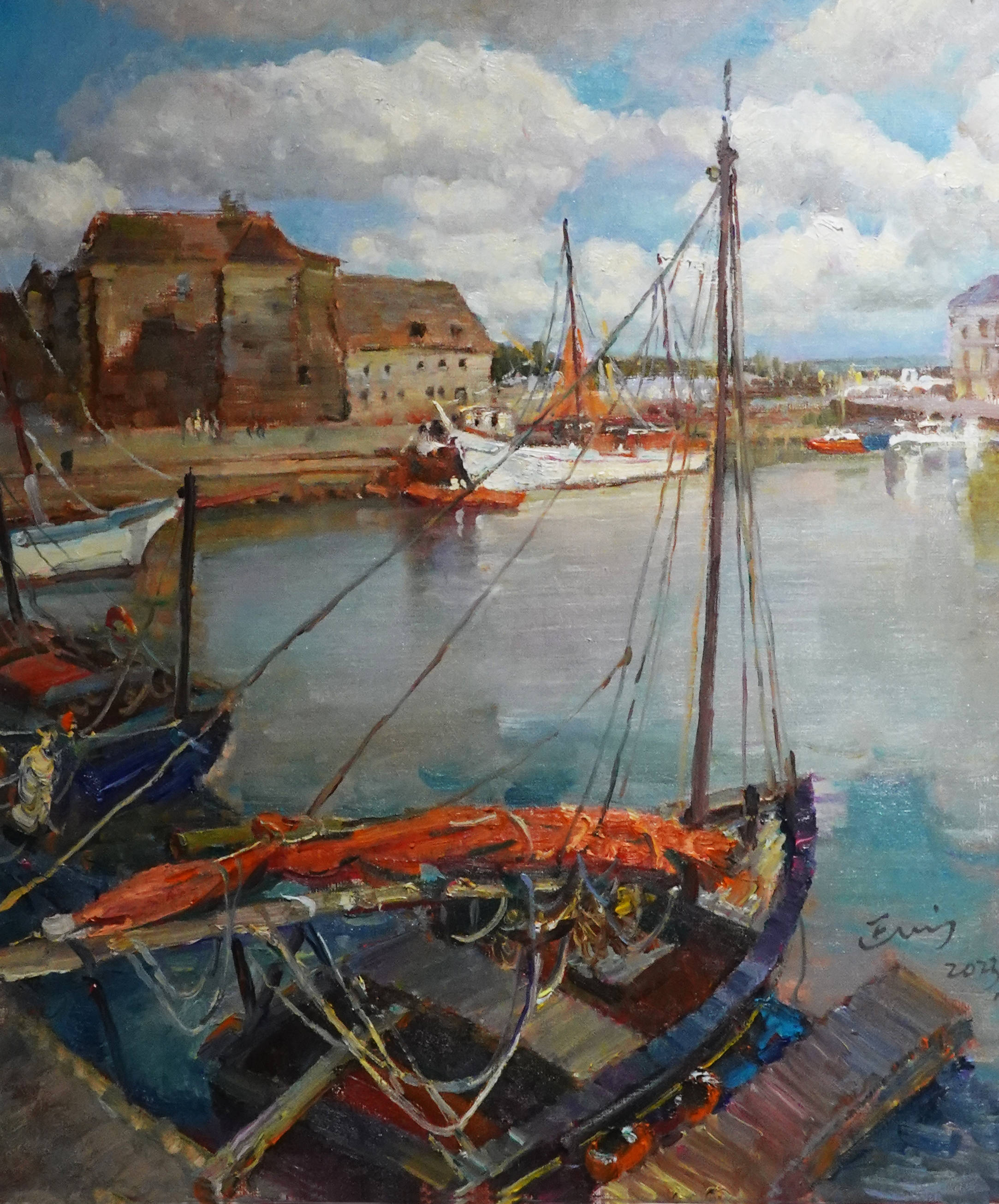 位上海画家创作,《从塞纳河到苏州河》油画展在沪揭幕_作品_画面_艺术