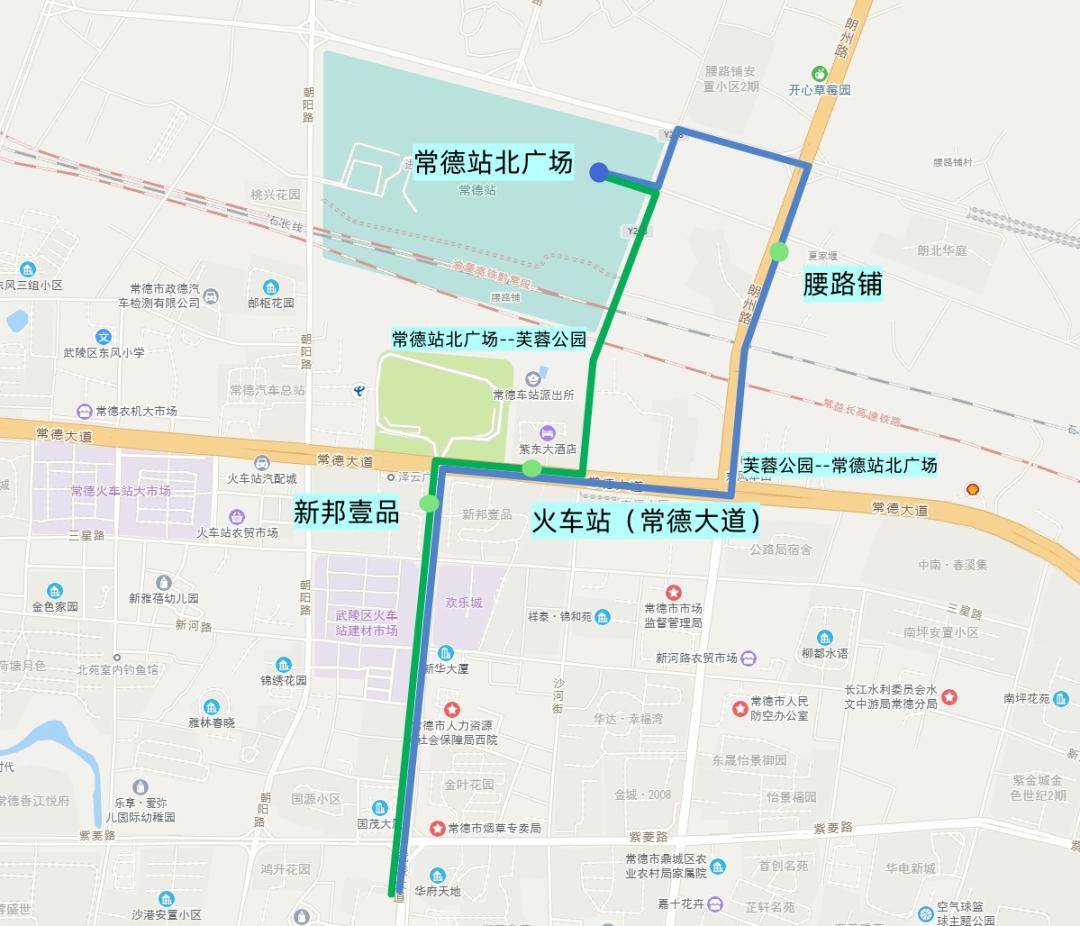 乘坐普鐵出行,哪些公交線路可以直達常德火車站呢?看