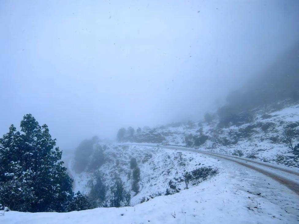 雲南3人駕車前往大水河頭山看雪景,結果下山