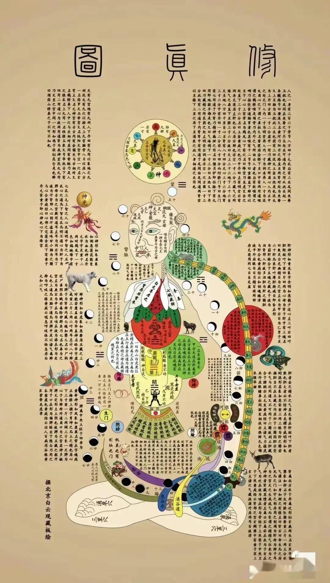 天人合一内经图——延寿仙图!