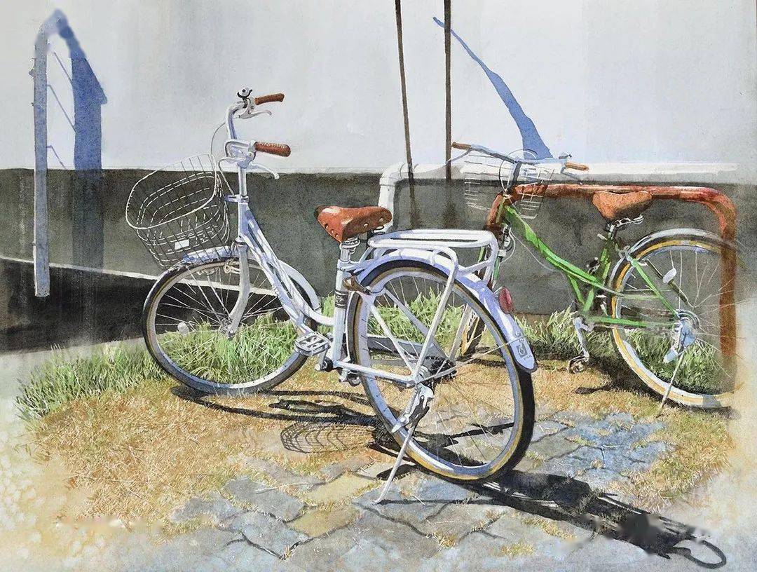 这竟是水彩!他笔下唯美写实的街景,清新的花卉,光影细节,简直吹爆!