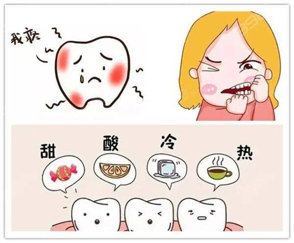 当食物或液体接触到缺损部位时,患者可能感到牙齿异常敏感,甚至有疼痛