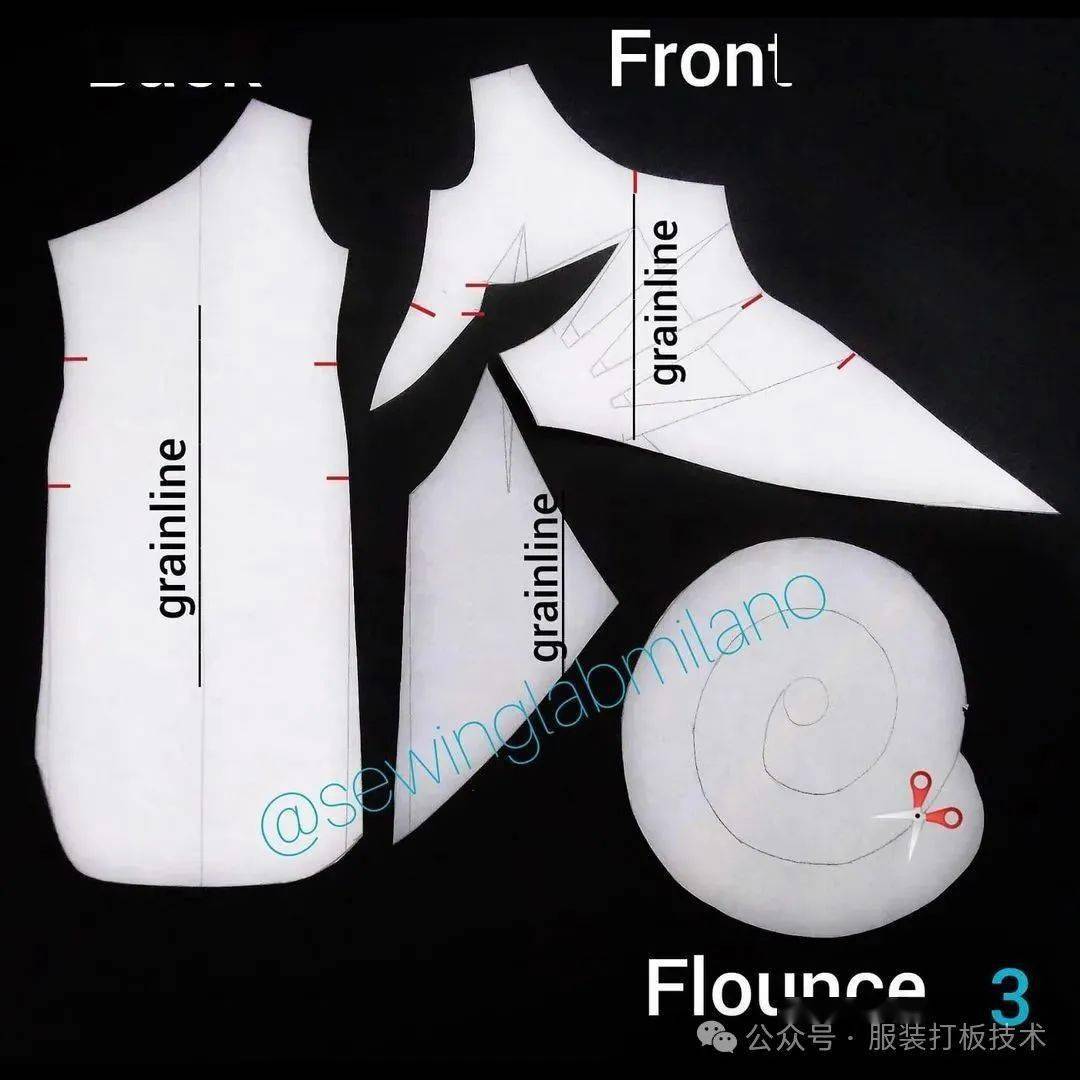 纸样| 11款抹胸/裹身款式纸样图_连衣裙_合作_上衣